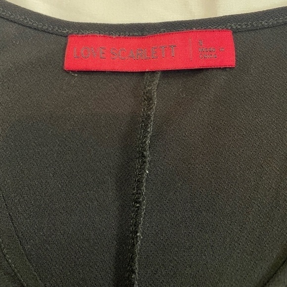 Love Scarlett size small open shoulder black blouse - Picture 7 of 8